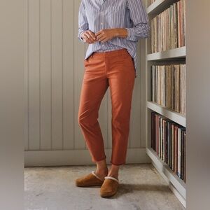 Frank & Eileen Rust Wicklow Italian Chino Pants Size 8 Buyer Favorite